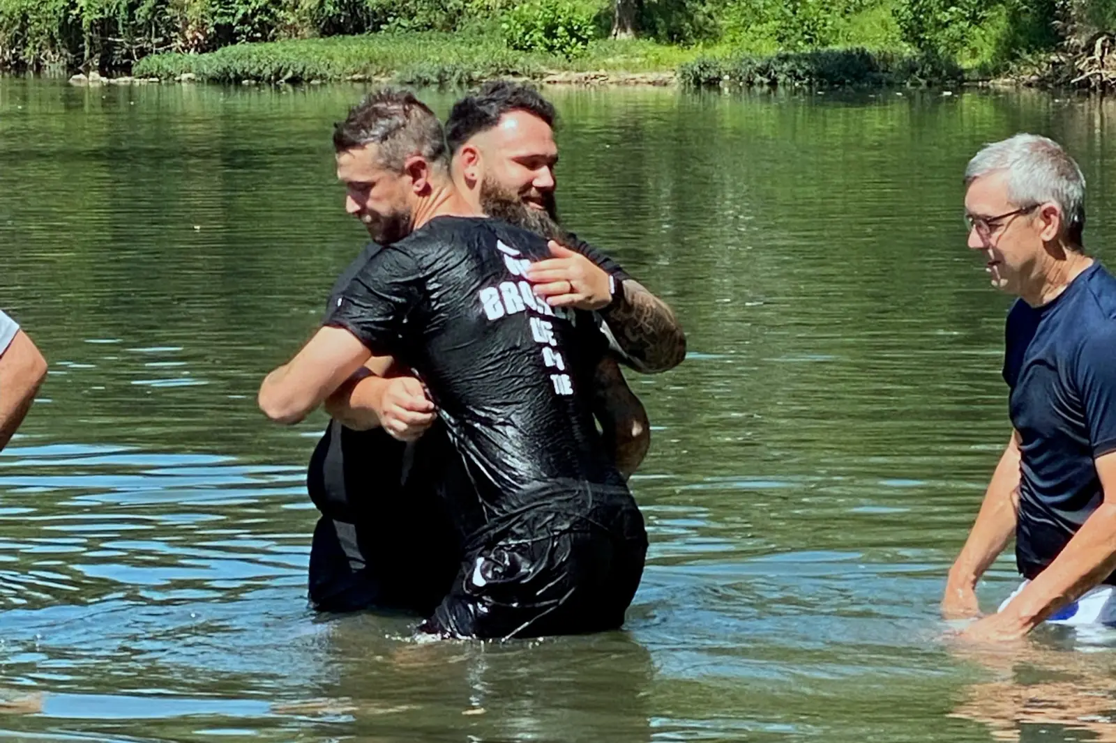 A baptism at a Freeway service