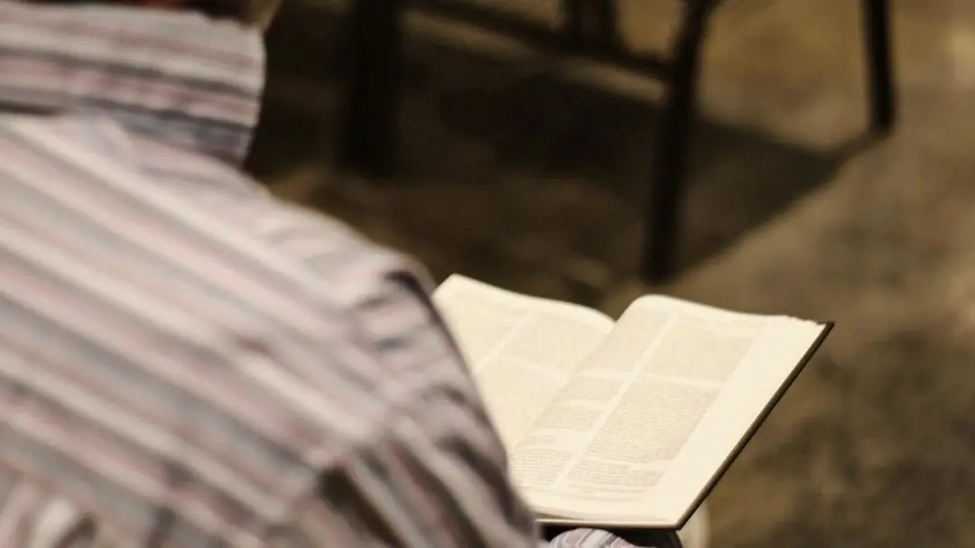An open Bible